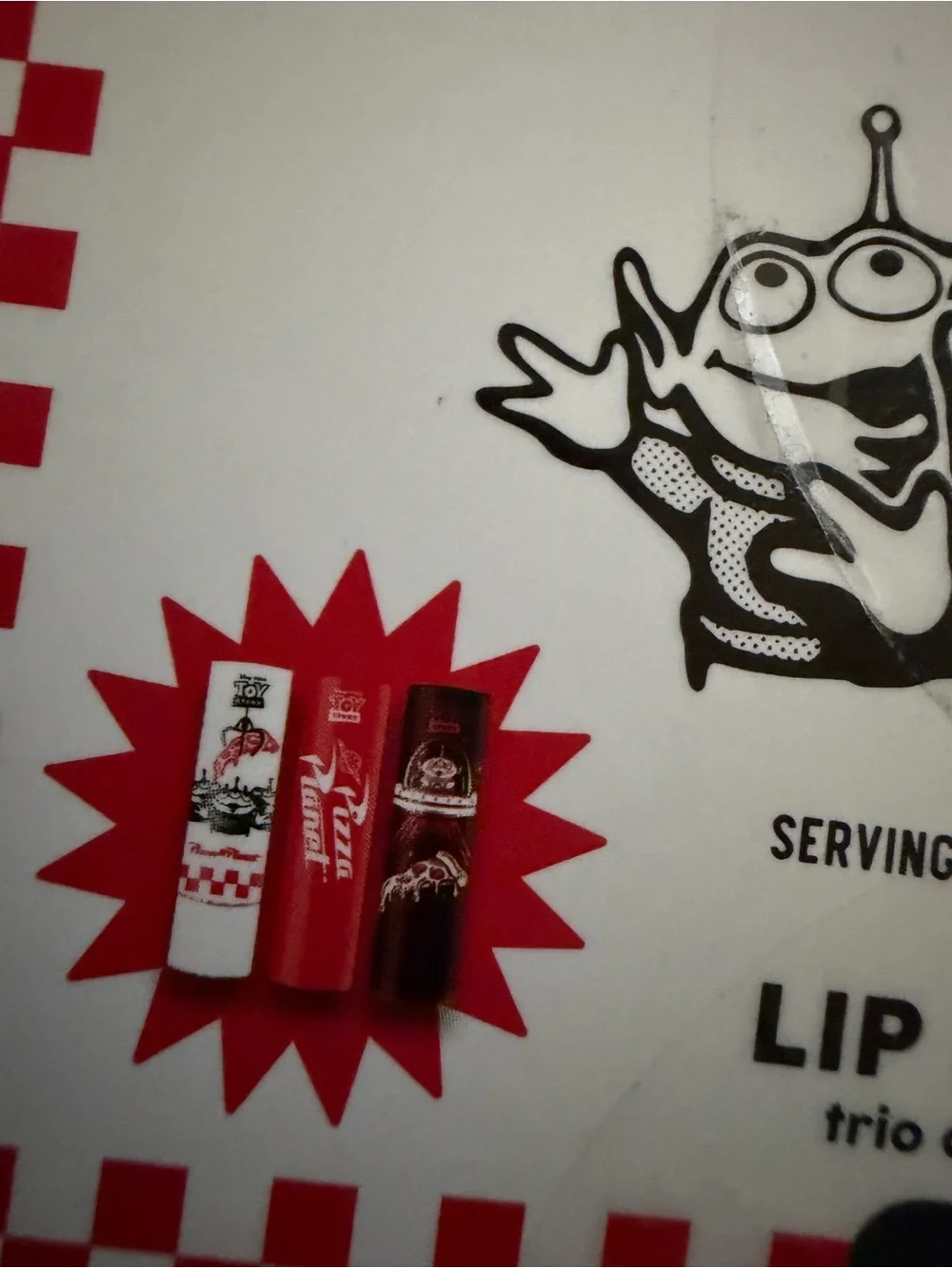 Toy Story Lip Balm Set Of 3 Lip Balms Chapsticks New Pizza Planet